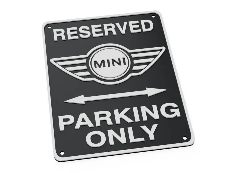 Easy Print Mini Cooper S Countryman Clubman Parking Sign