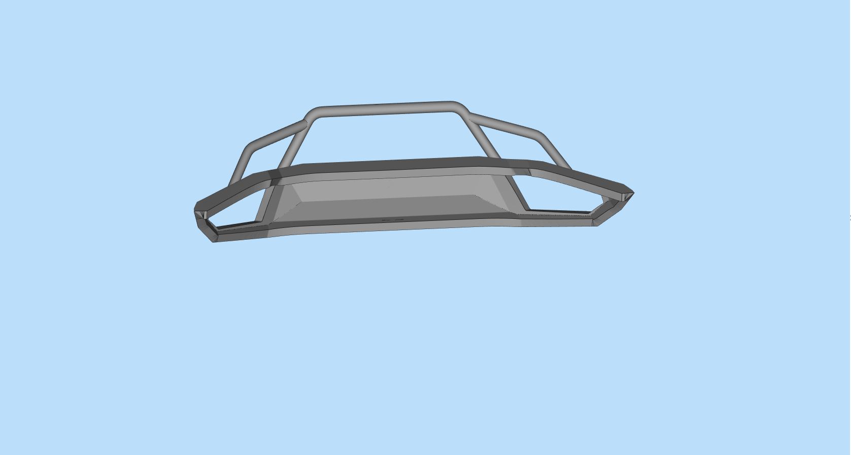 Printable stl front bumper bullbar kits free 3d print model 3d models
