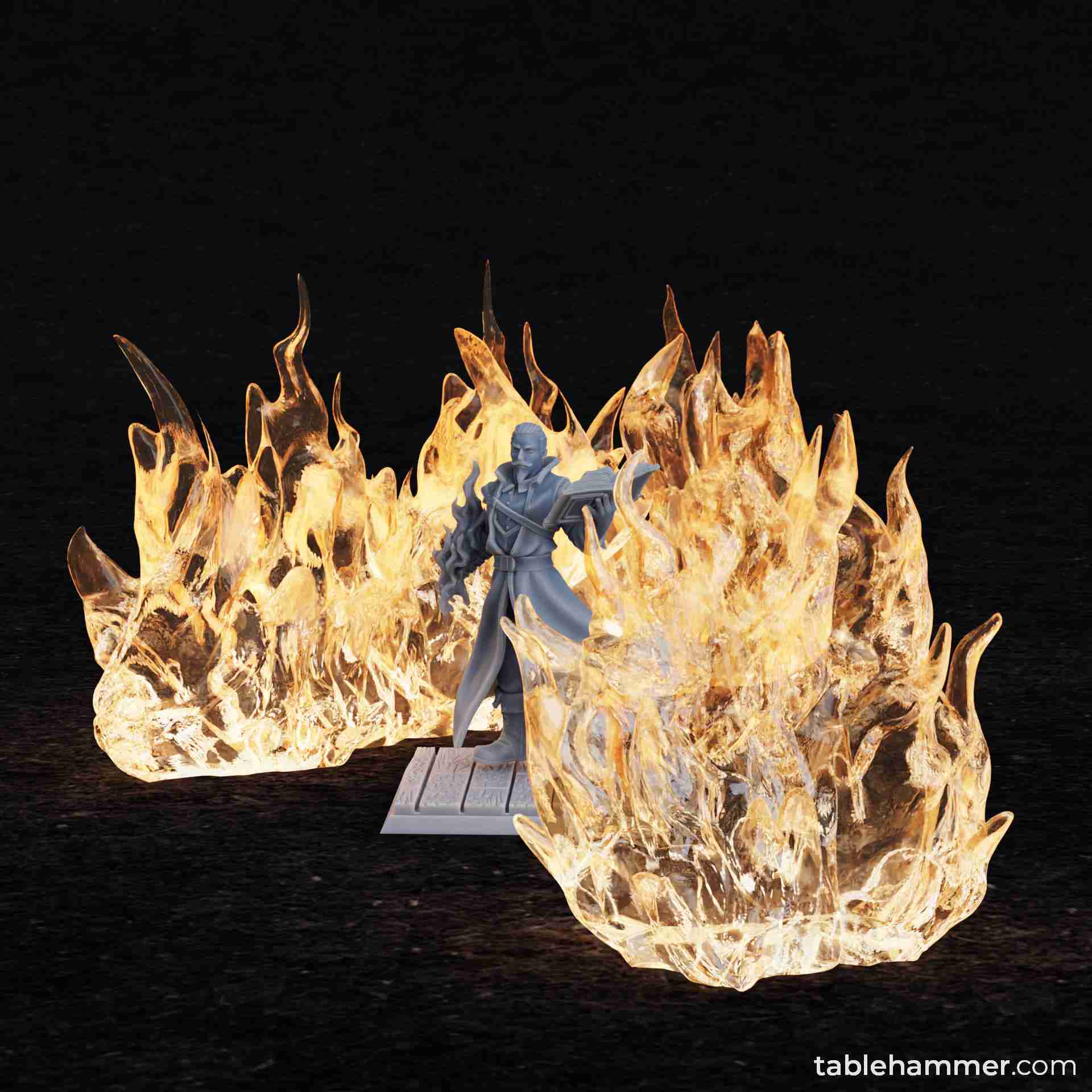Flame walls (magical flame effects) 3D models download Creality Cloud