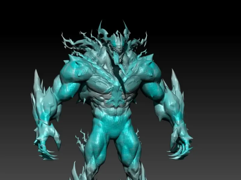 Marvel Rivals - Venom Snow Symbiote version - 3d print