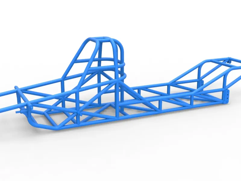 Frame of Dirt Dragster 4wd Scale 1:25