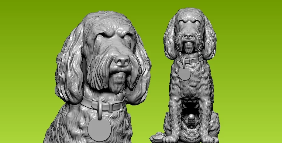 Cocker Spaniel Dog Model - 3D print
