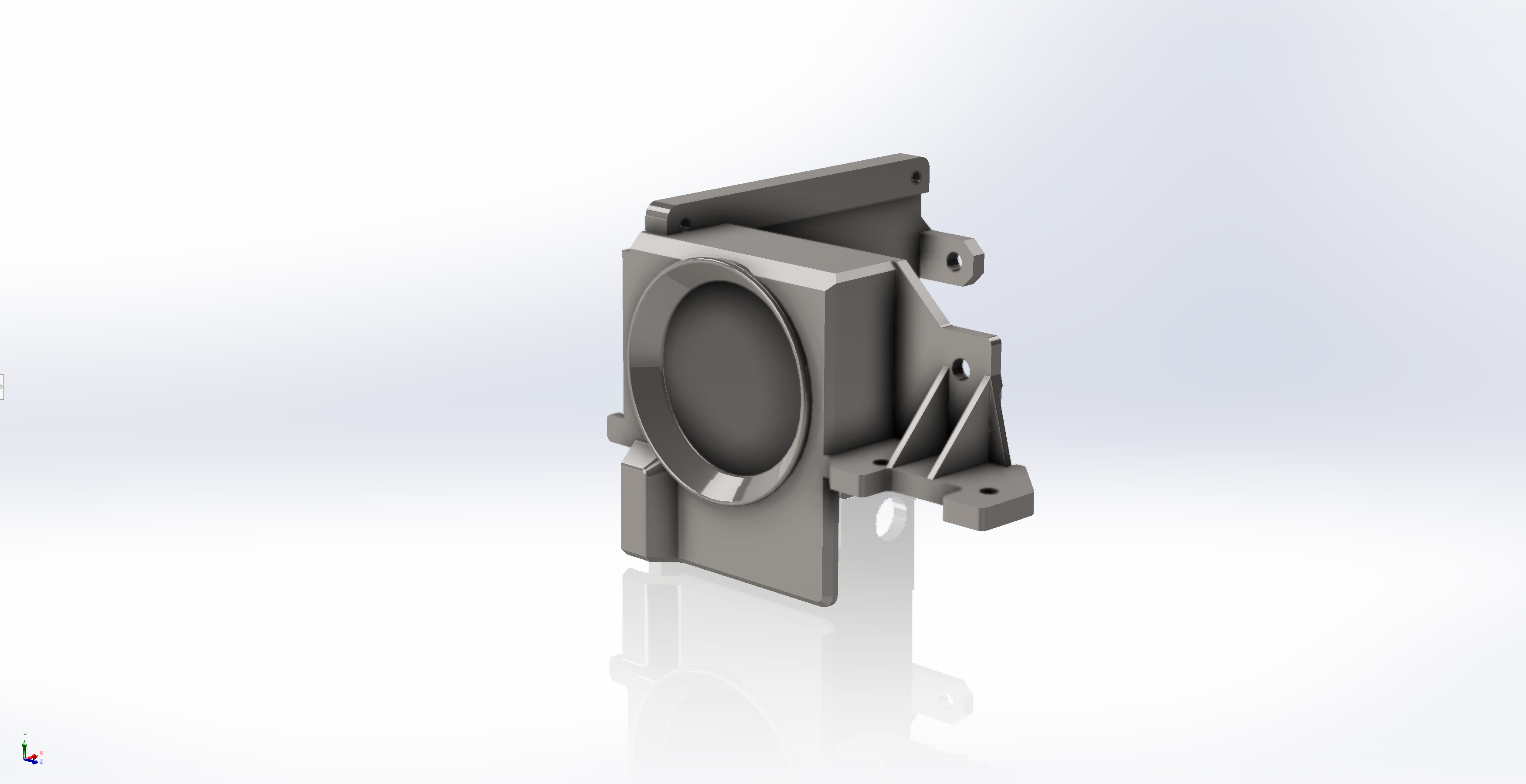 CR Touch mount for Sprite Extruder by Zam