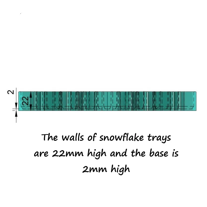 Sensory Play Trays - Snowflakes for winter or Christmas