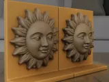 Sun Face Decorative Junction Box Wall Cover-3