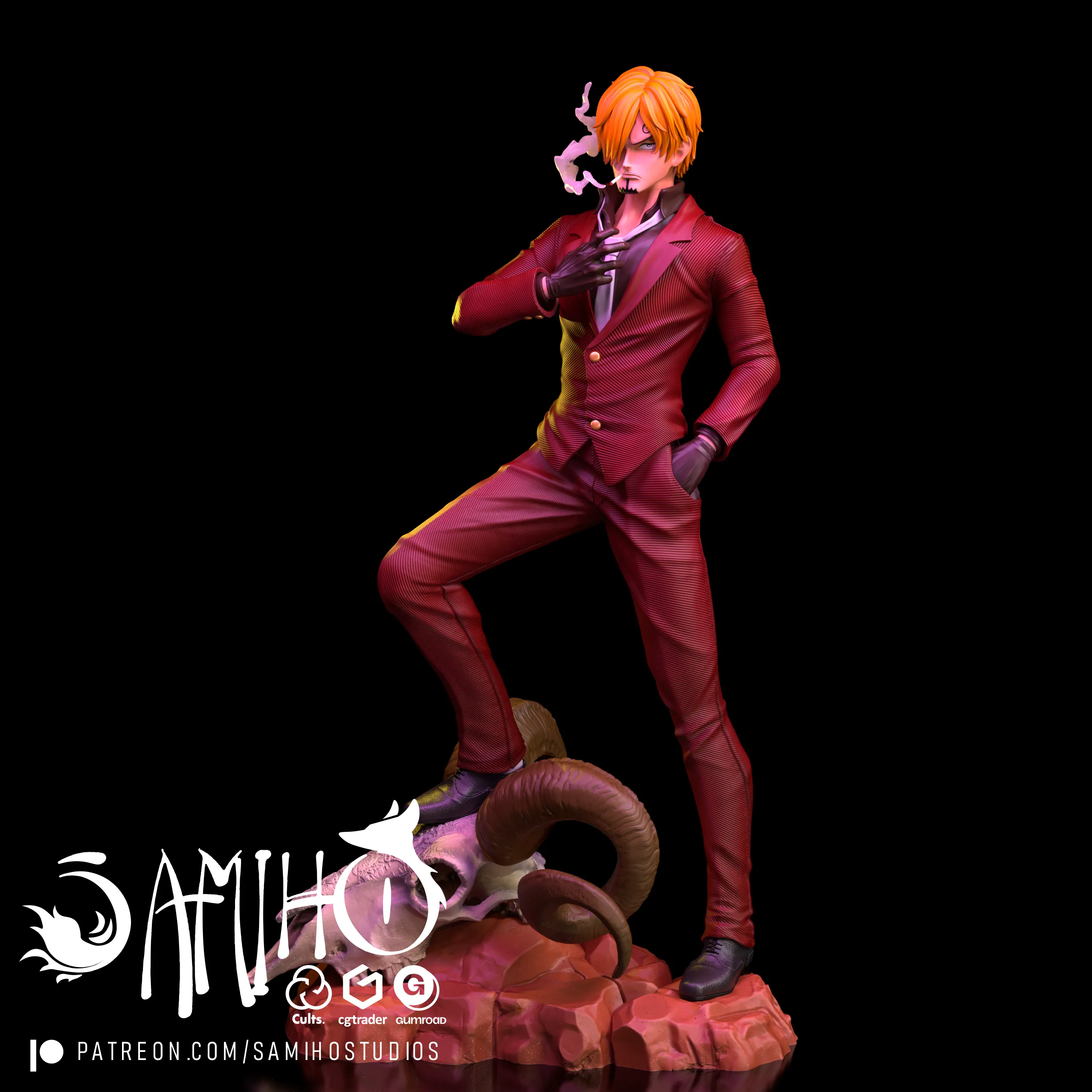 Samiho Studios - Vinsmoke Sanji: STLs ready for printing