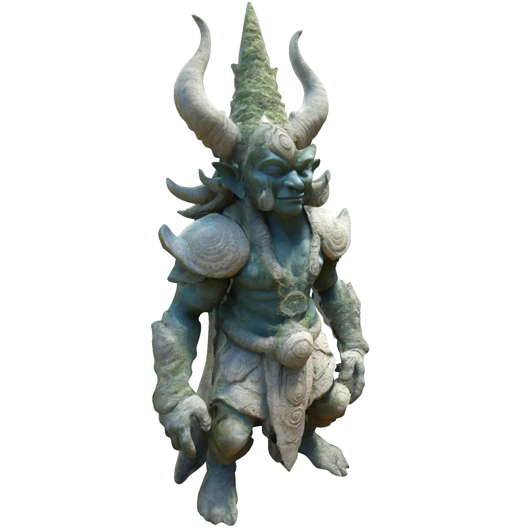 Ancient Demon Guardian Statue