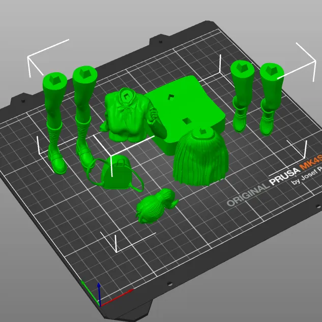 FIGURE "BACK TO SCHOOL" MINIATURE DECORATION