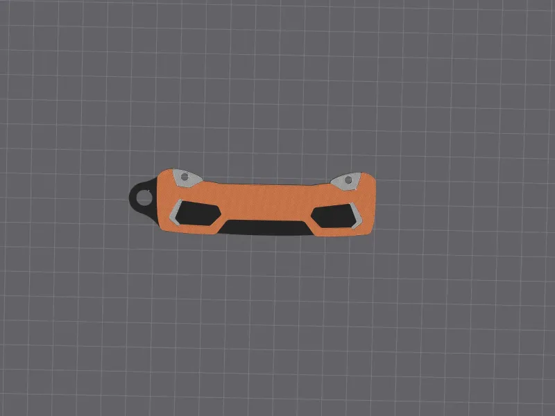 Lamborghini Aventador LP700-4 Keychain