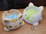 cuenco tejido de gato a crochet, 3MF, STL multipiezas-2