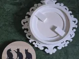 Candle lid display frame-4