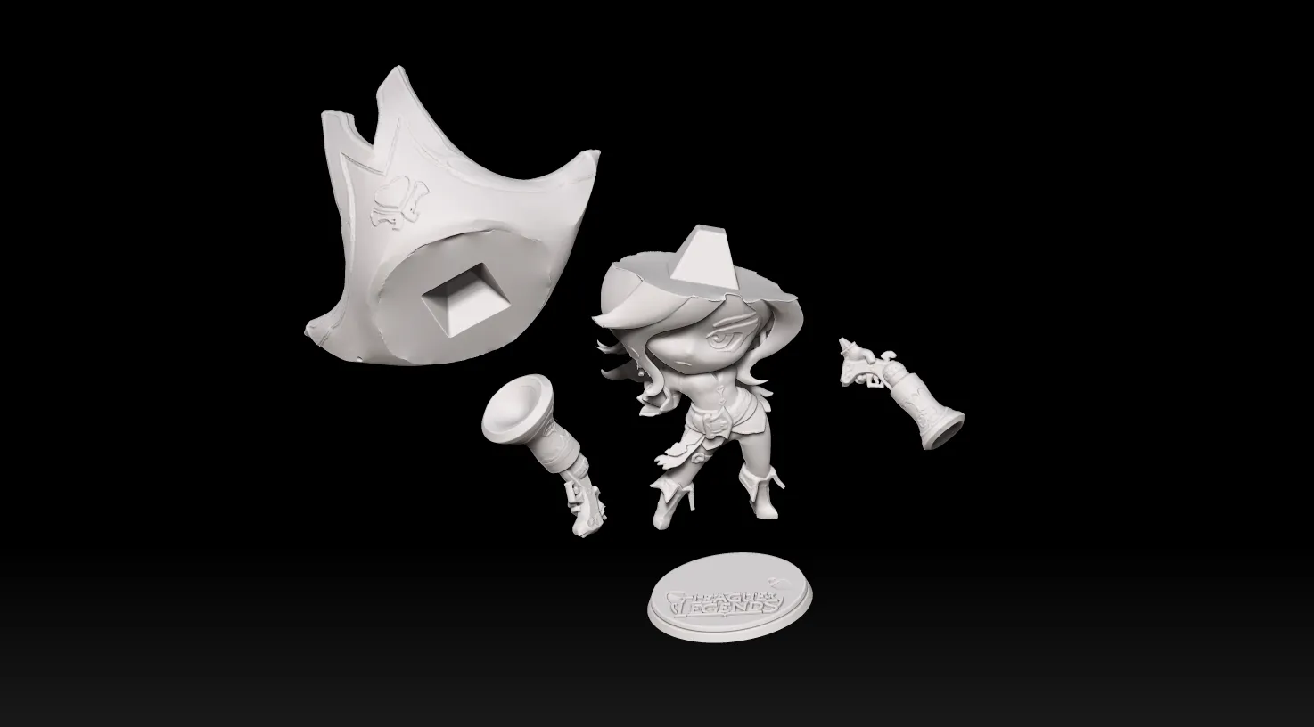 MISS FORTUNE FROM LEAGUE OF LEGENDS - CHIBI VERSION