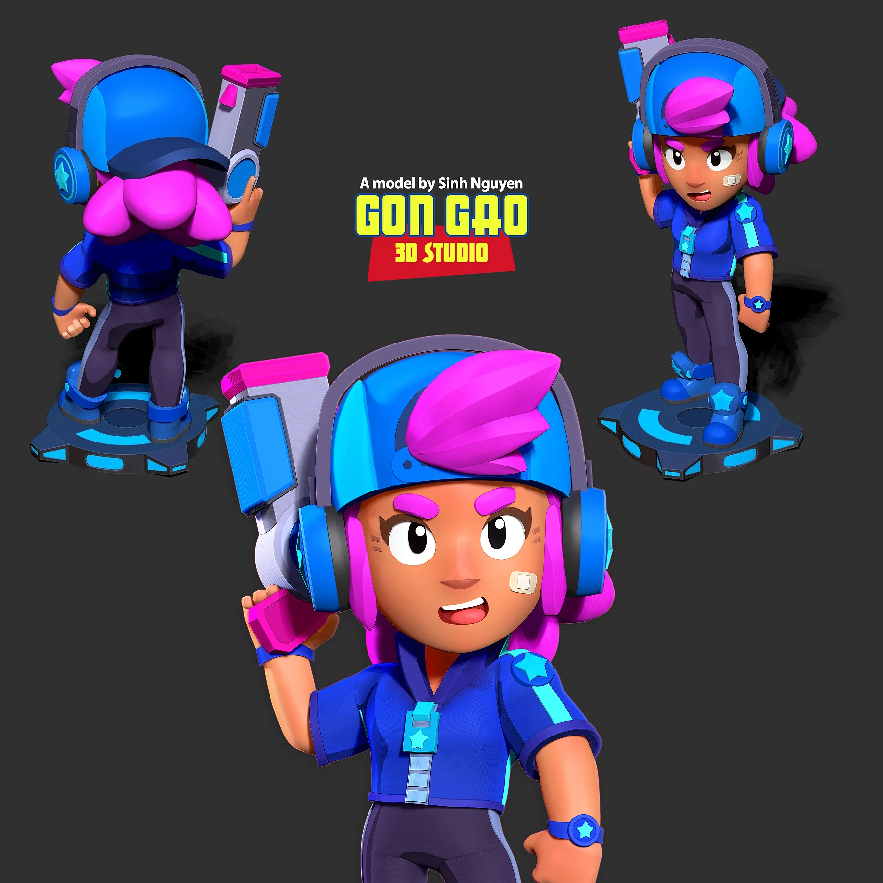Star Shelly - Brawl Stars Fanart