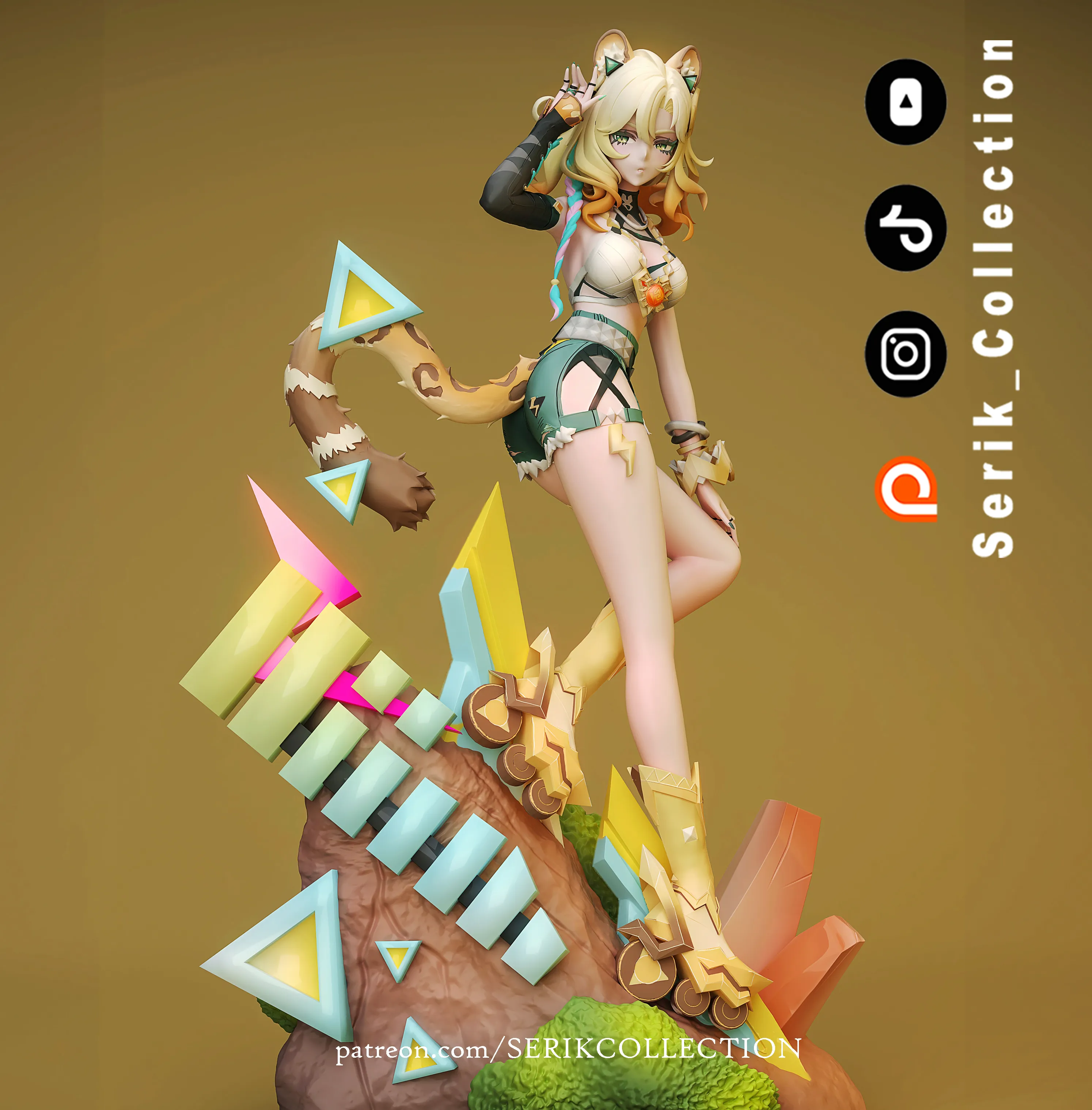 Personagens e Criaturas STL Download - XILONEN - GENSHIN IMPACT