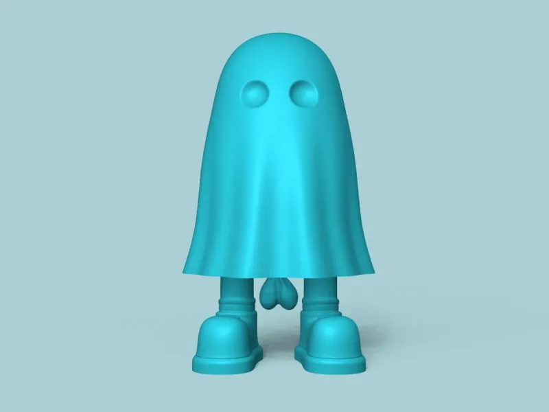 Funny Balls Out Ghost Halloween - Creative Decor Keychain