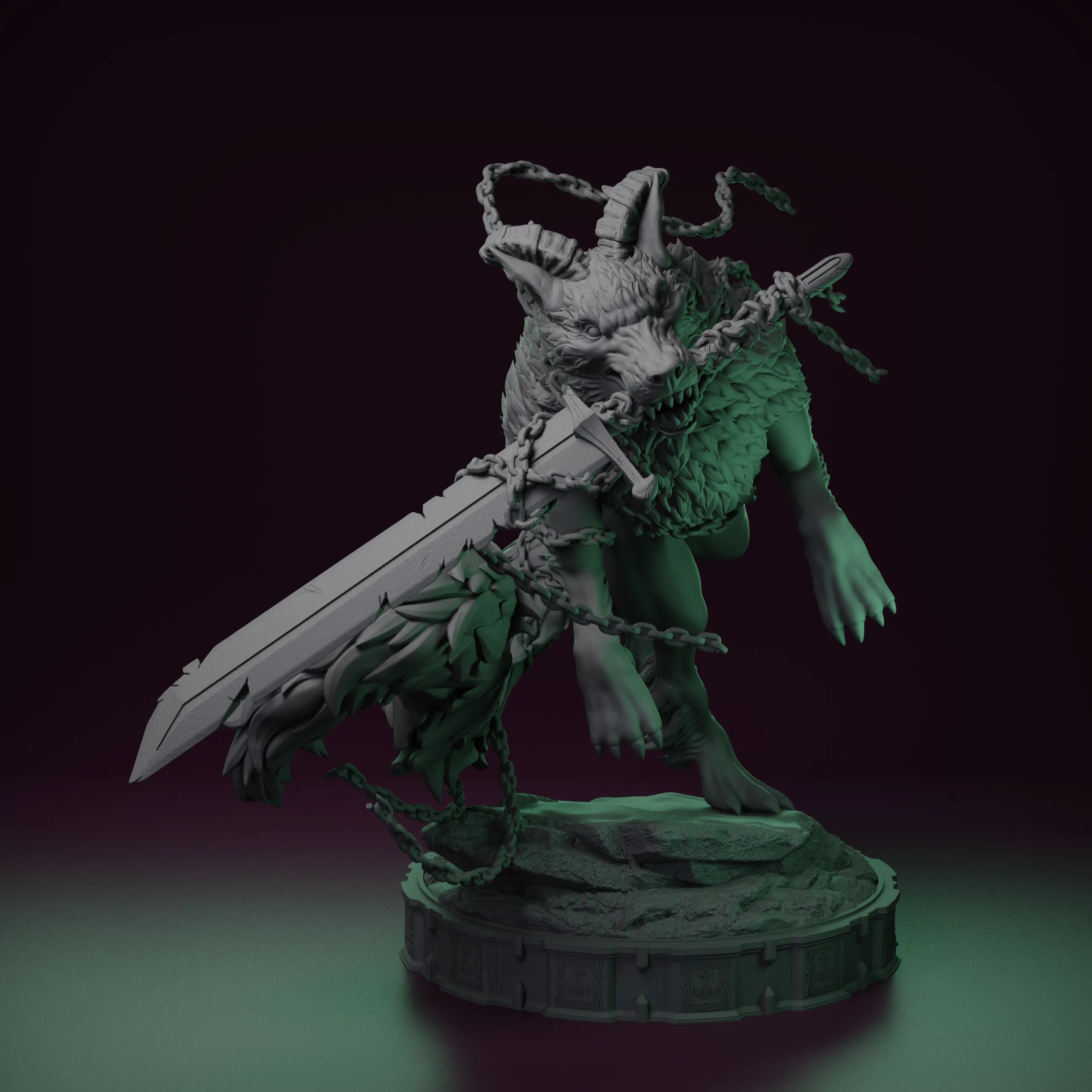Fenrir - The Wolf God - Tabletop mini