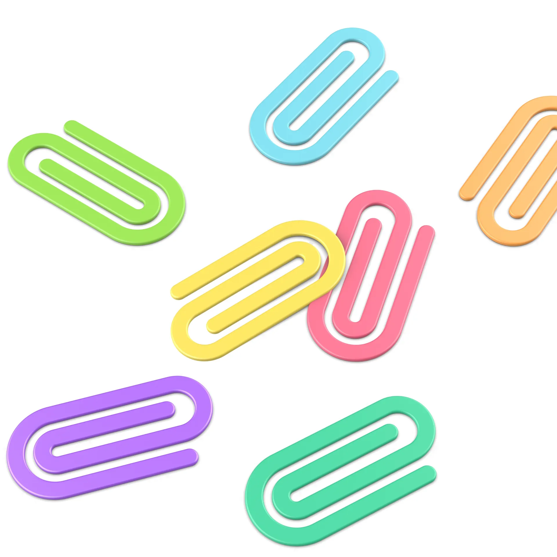 3D Paperclip, Minimal Paperclip, Office Decor, School Supply