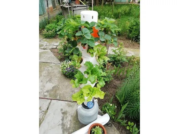 Giardino idroponico modulare a torre