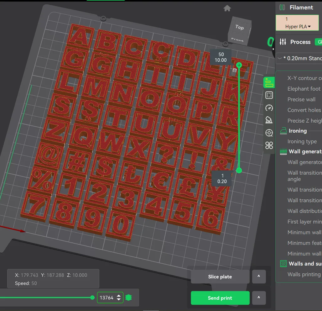 3D Printer Files | 3MF File | Letters and Numbers v4 | Creality Cloud