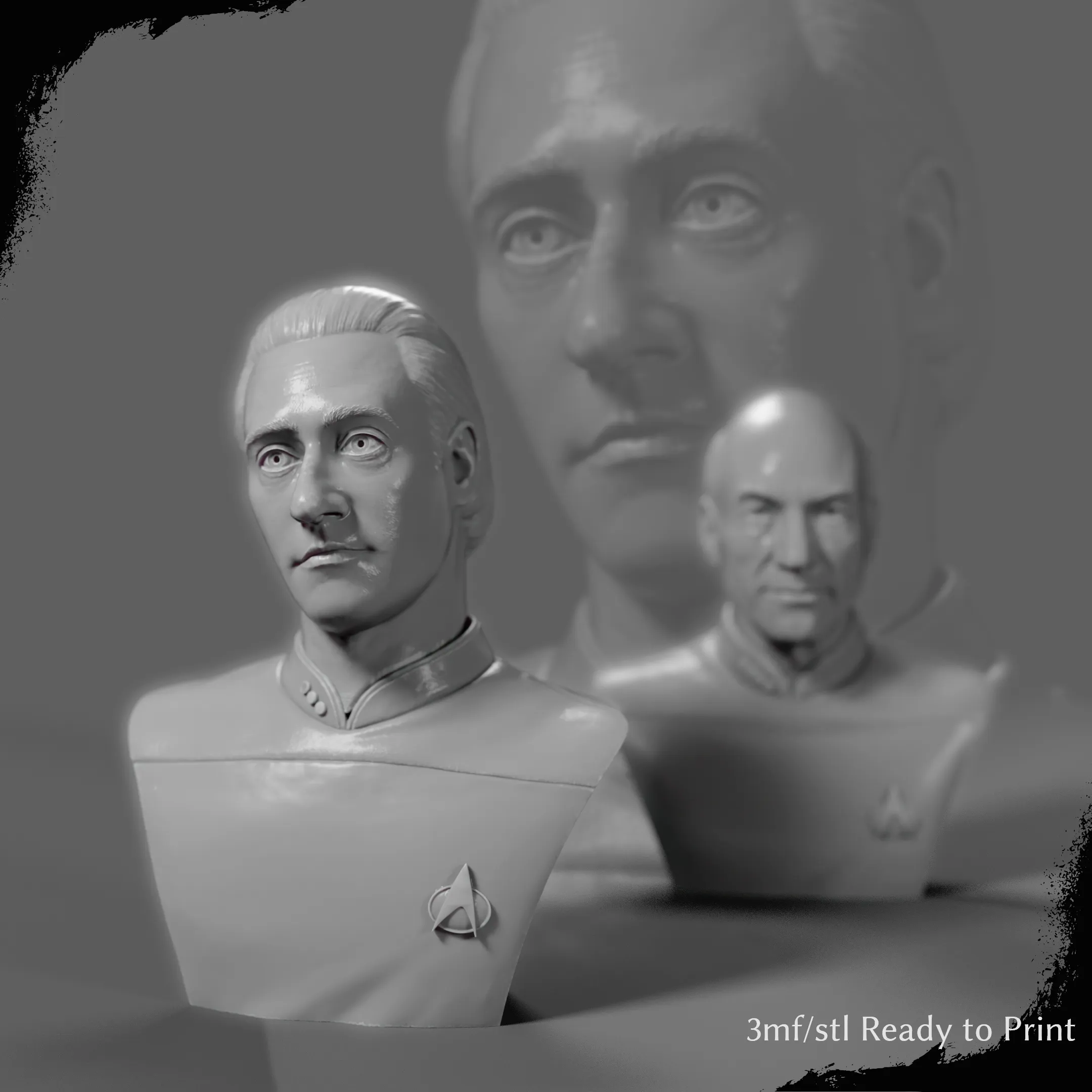 Star Trek Collection Bust: Data and Picard