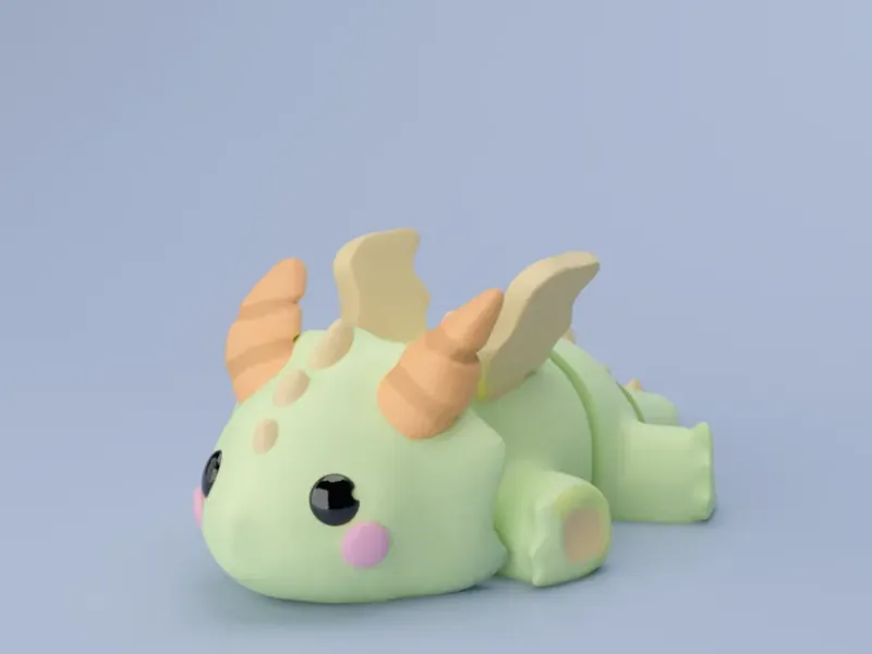porta-chaves 3D Flexi Baby Dragon (gratuito por tempo limitado) UniQrint