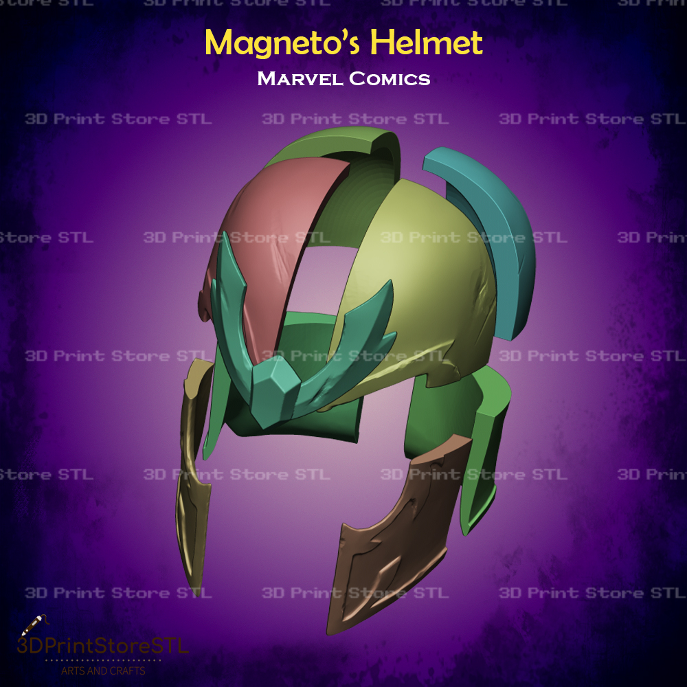 Helmet Cosplay Marvel Comics STL File 3D models download