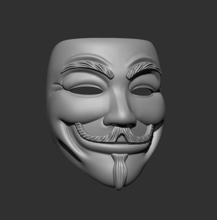 Vendetta Mask, Anonymous Mask | 3D models download | Creality Cloud