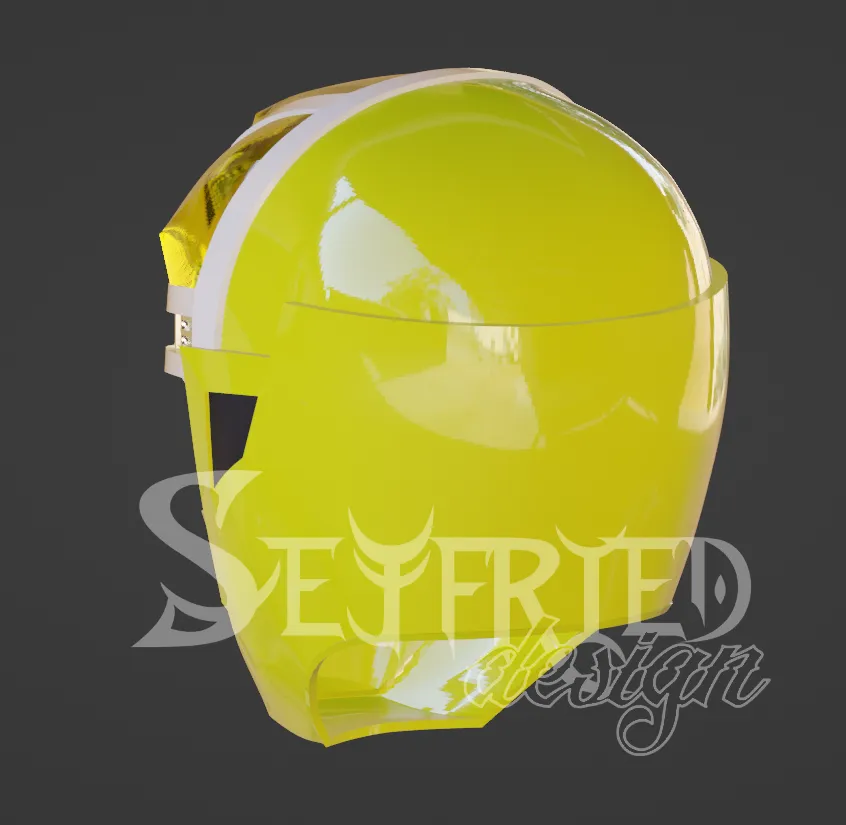 Mashin Sentai Kiramager Kira Yellow cosplay helmet 3D