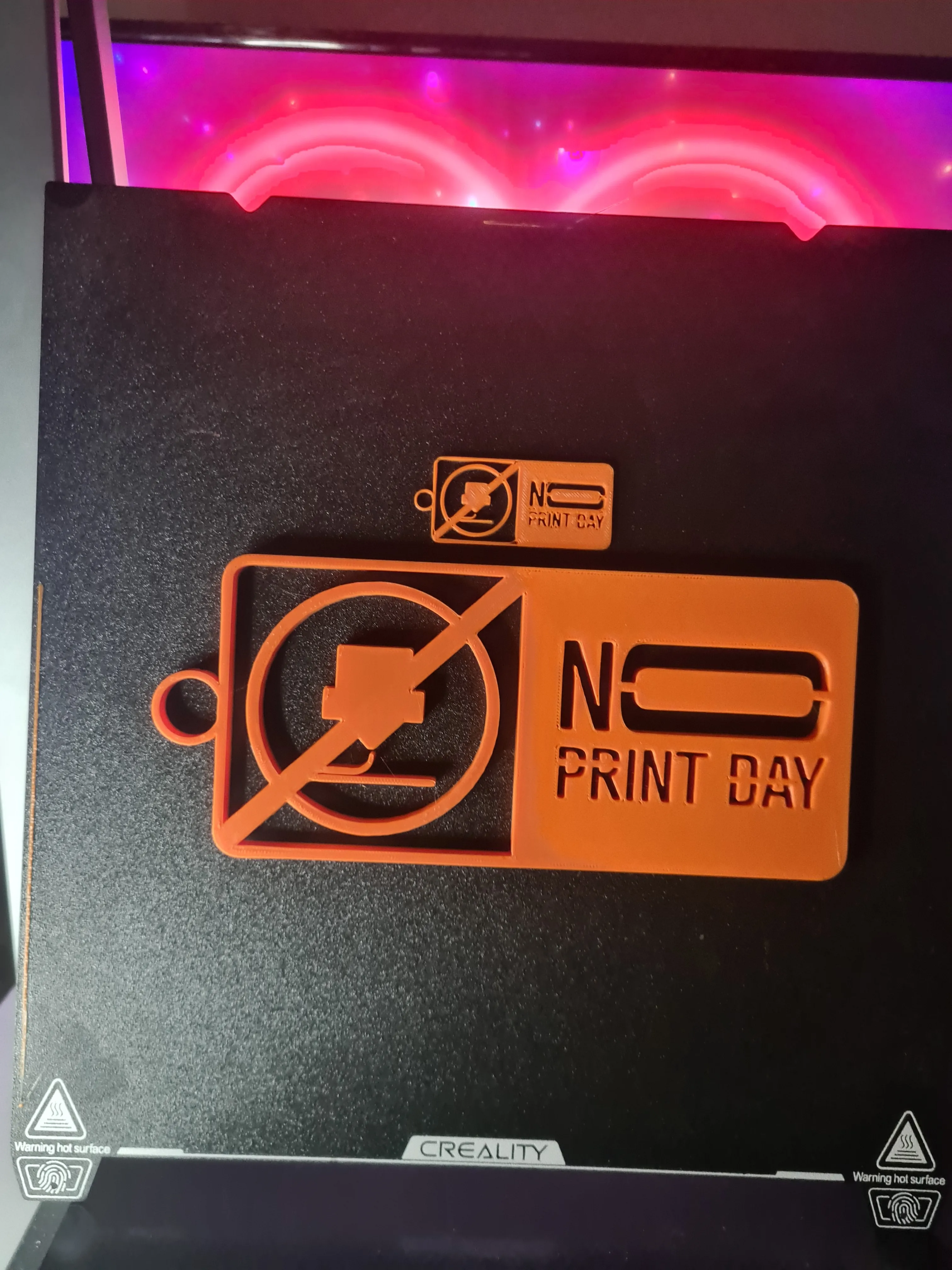 No Print Day - Keychain