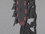 apache skull vinyl wall clock-7