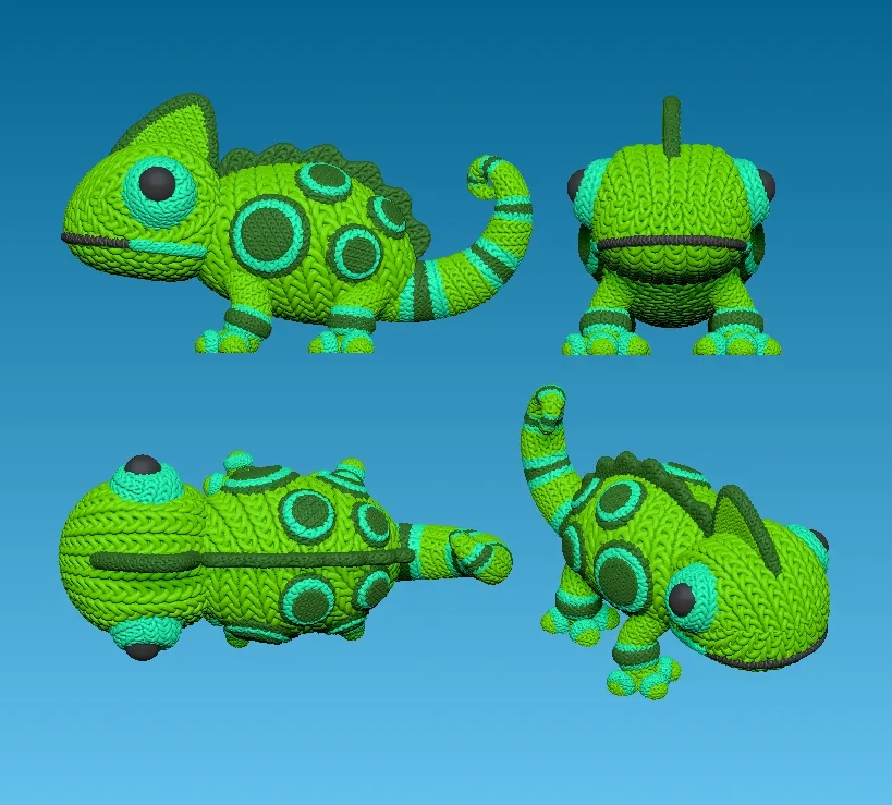 Chameleon Crochet - Knitted - Multicolor
