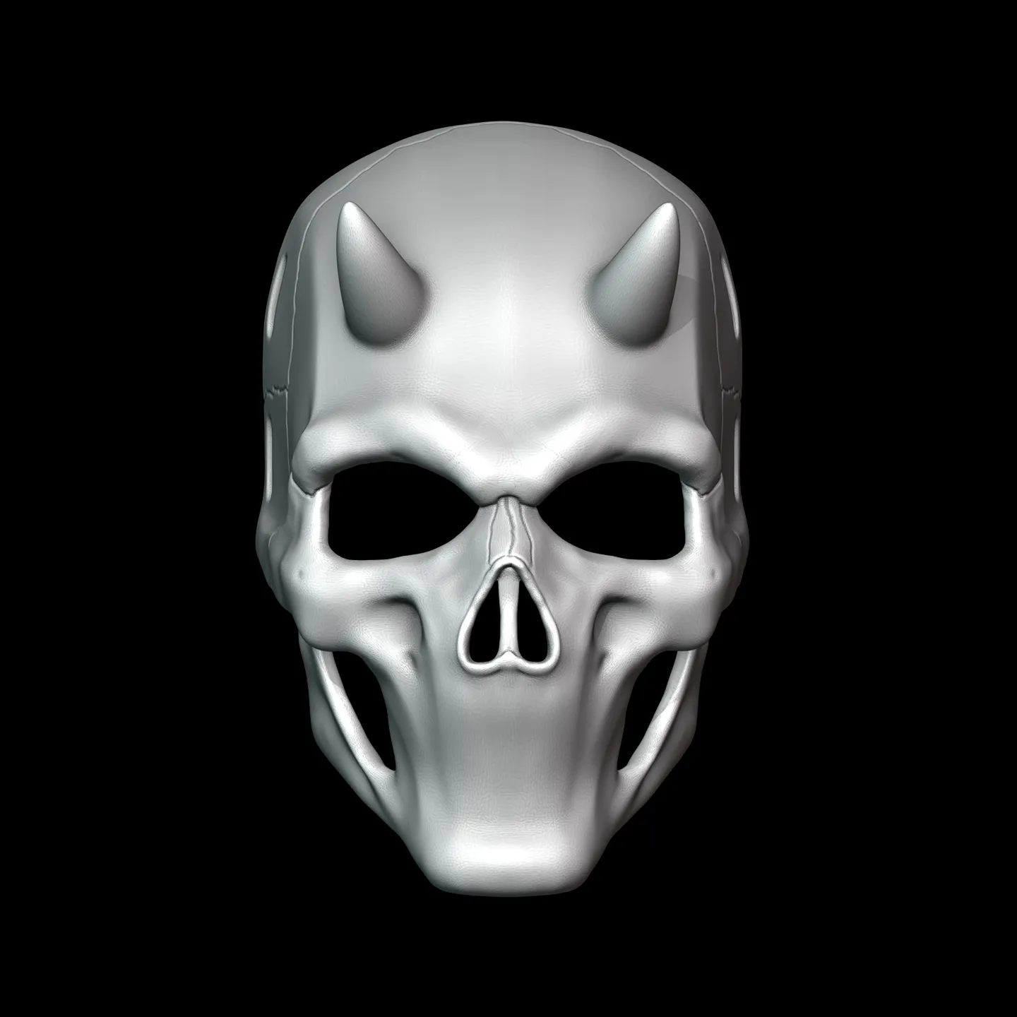 Mouthless Skull Mask 3D print model