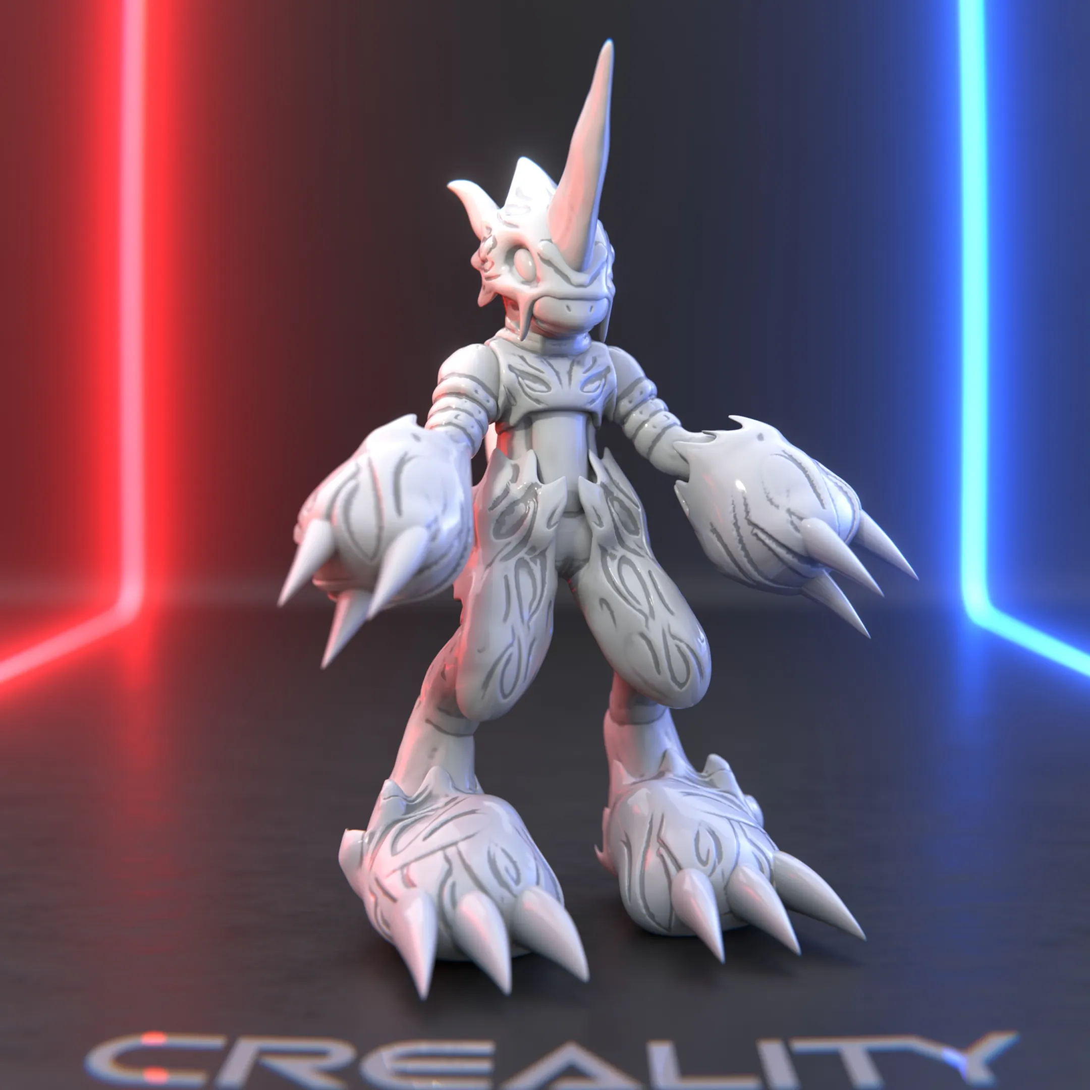 Flamedramon Digimon Fan Art - 3D Printable Model