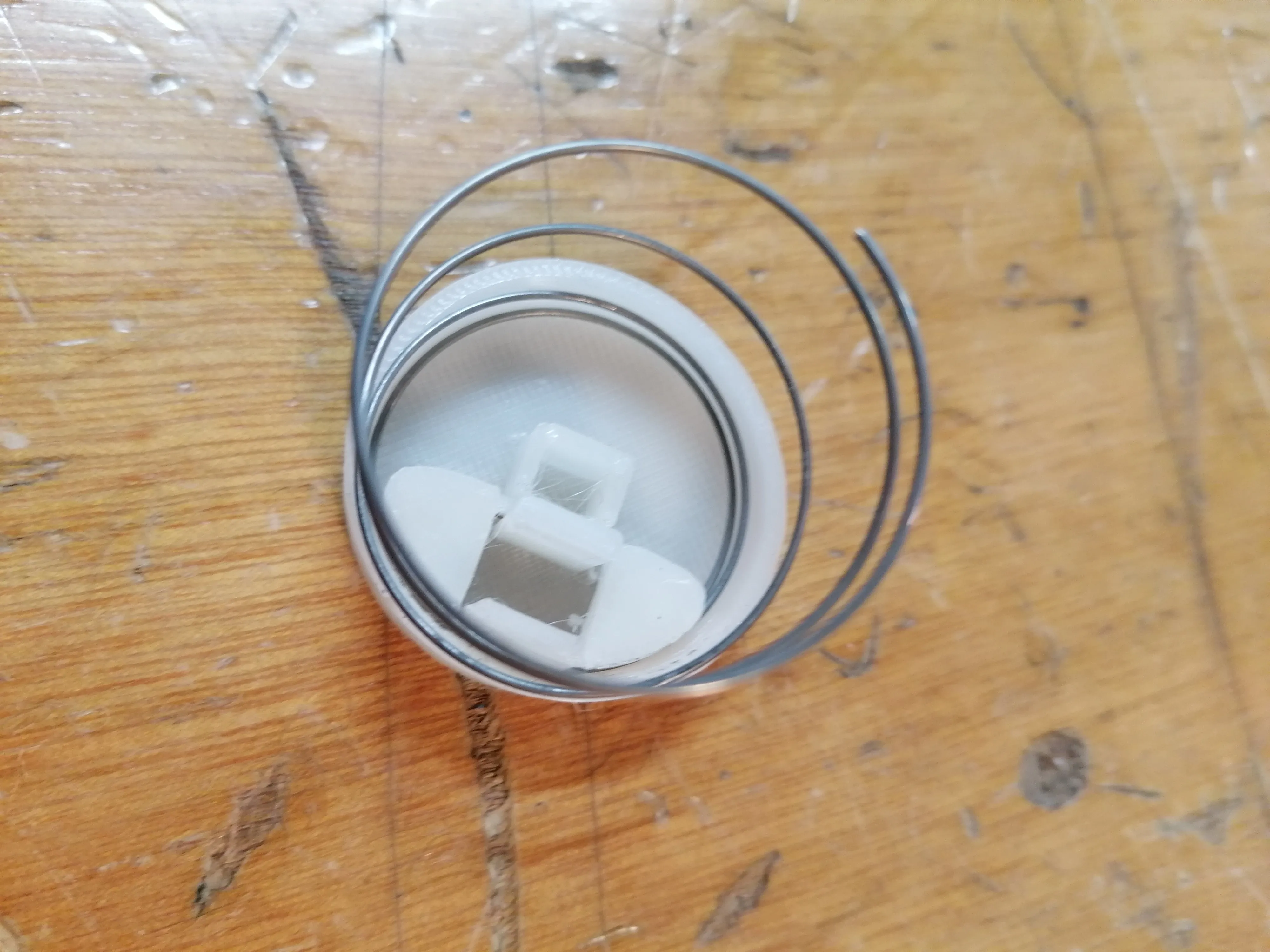 Flushing button WC