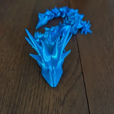 'HORNY DRAGON' - PRINT-IN-PLACE, ARTICULATED DRAGON-0