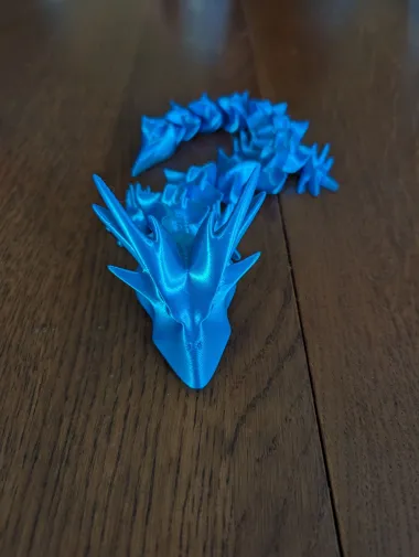 'HORNY DRAGON' - PRINT-IN-PLACE, ARTICULATED DRAGON-0