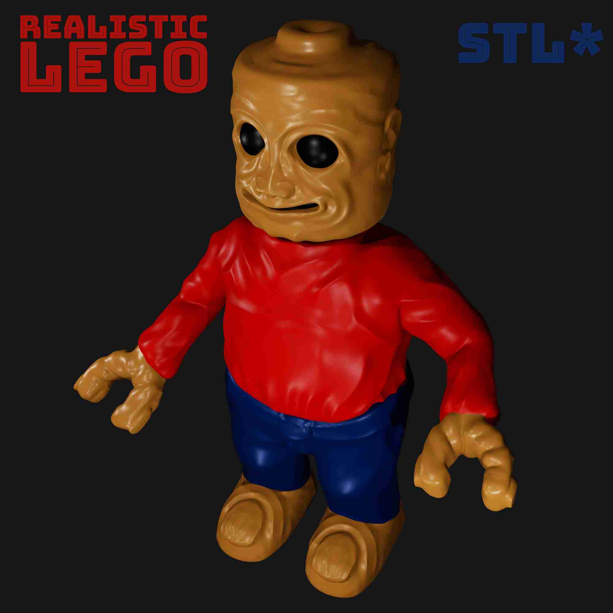 Realistic discount lego head