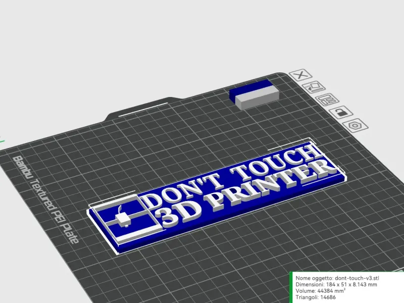 Don't touch 3d printer v3