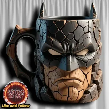 Batman Wood Stone Mug-0