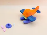 Chibi Seaplane with Rotating Propeller (See Images for Assembly)-6