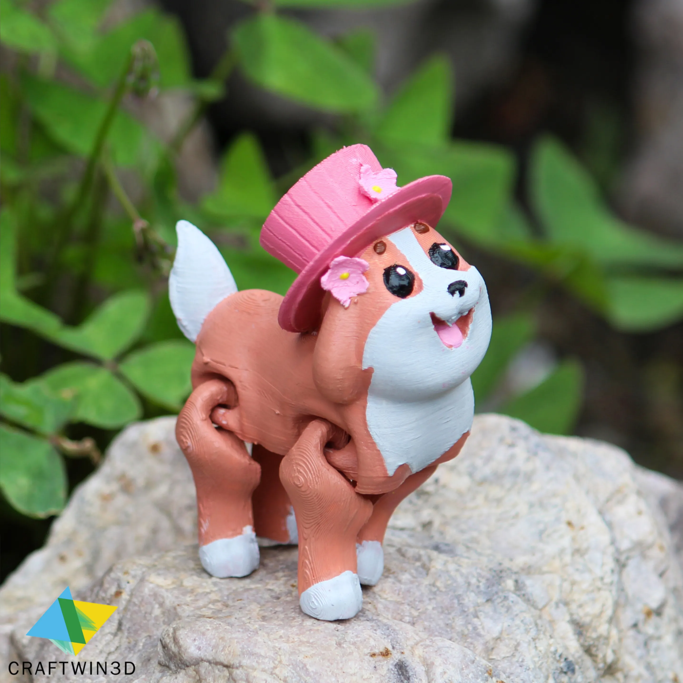 Print in place Happy Hat dog