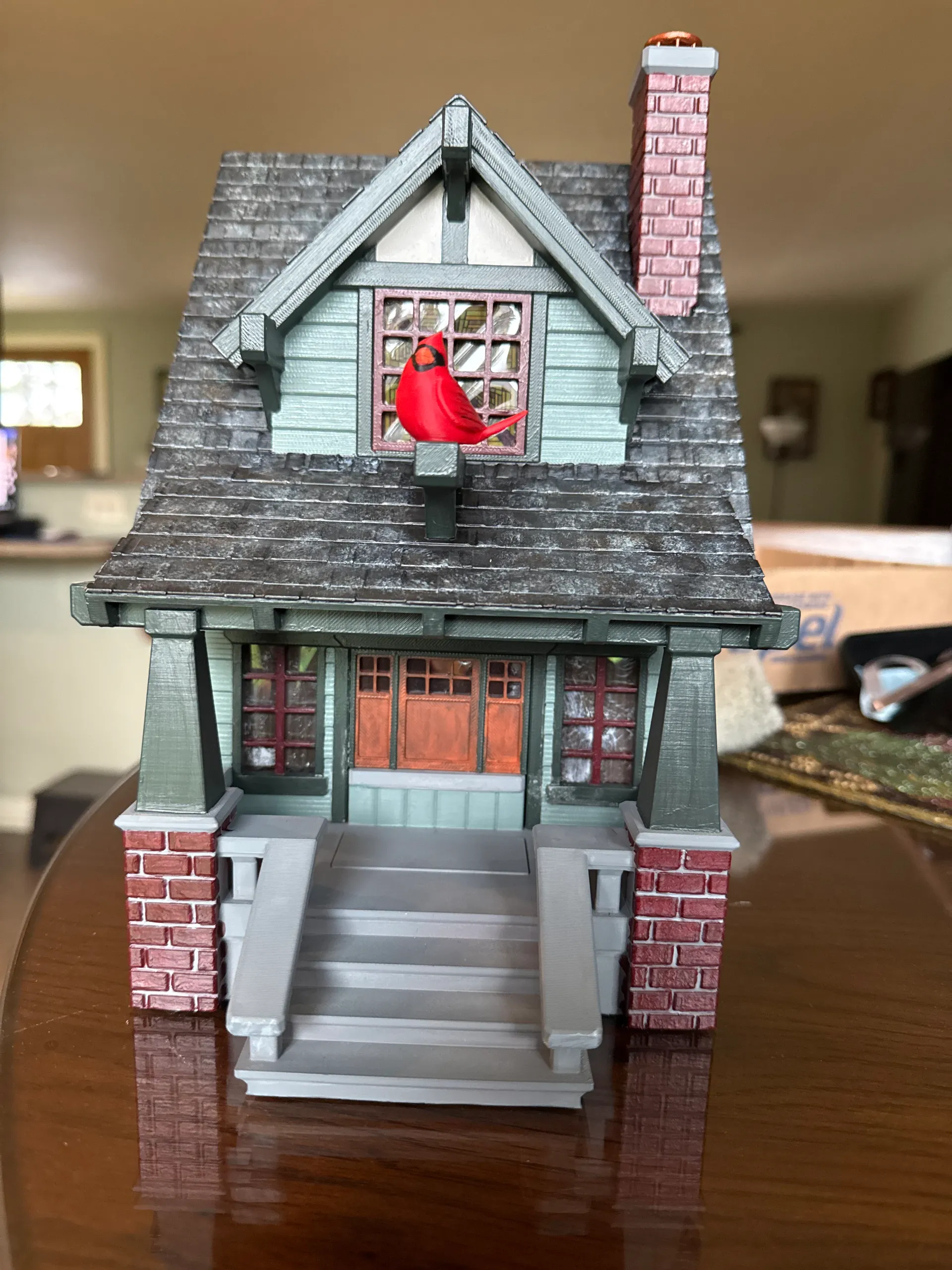 the American Craftsman Bungalow Birdhouse-2
