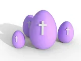 Easter Egg With Cross-2