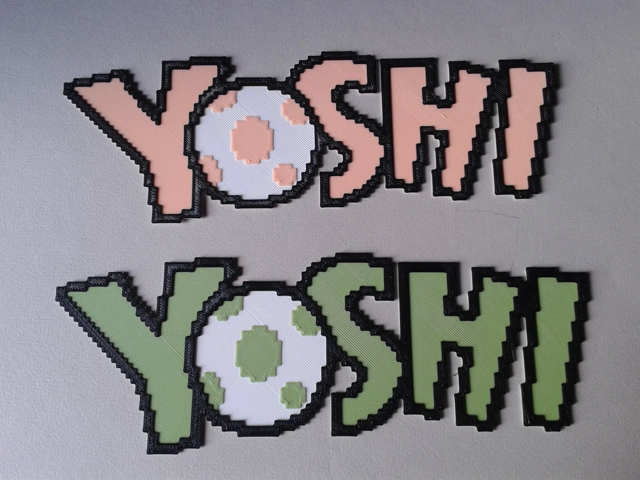 Yoshi Title Screen, 2 filament changes