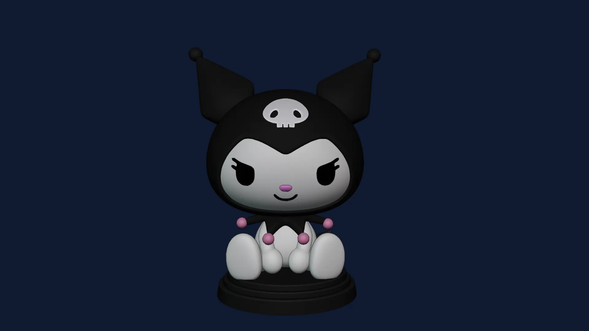 Kuromi Hello Kitty figure