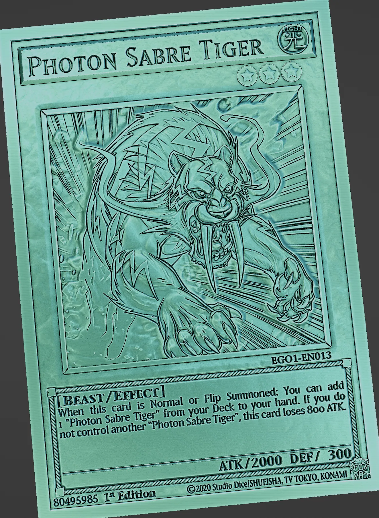 Photon Sabre Tiger - yu-gi-oh!