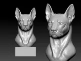 Red Thai Ridgeback Dog model - 3D print-2
