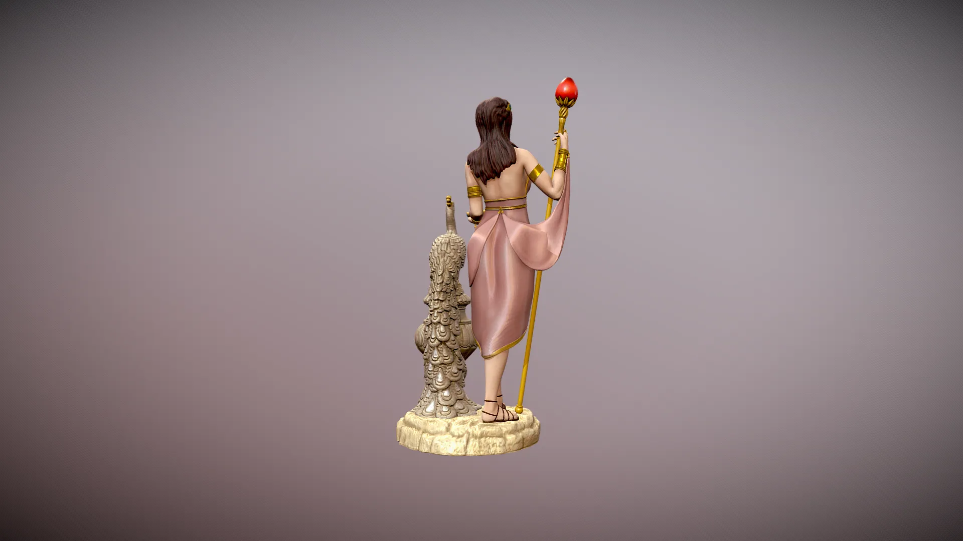 Hera Goddess statue for 3d print