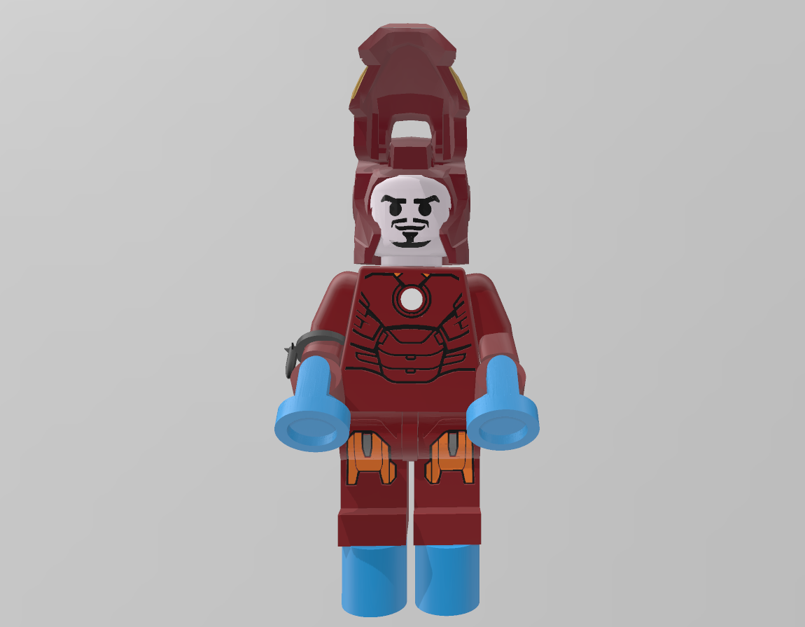 Lego Giant Iron Man 3D models download Creality Cloud