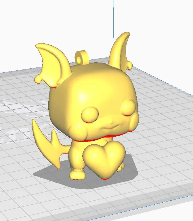 cute Raichu pokemon valentine Keychain